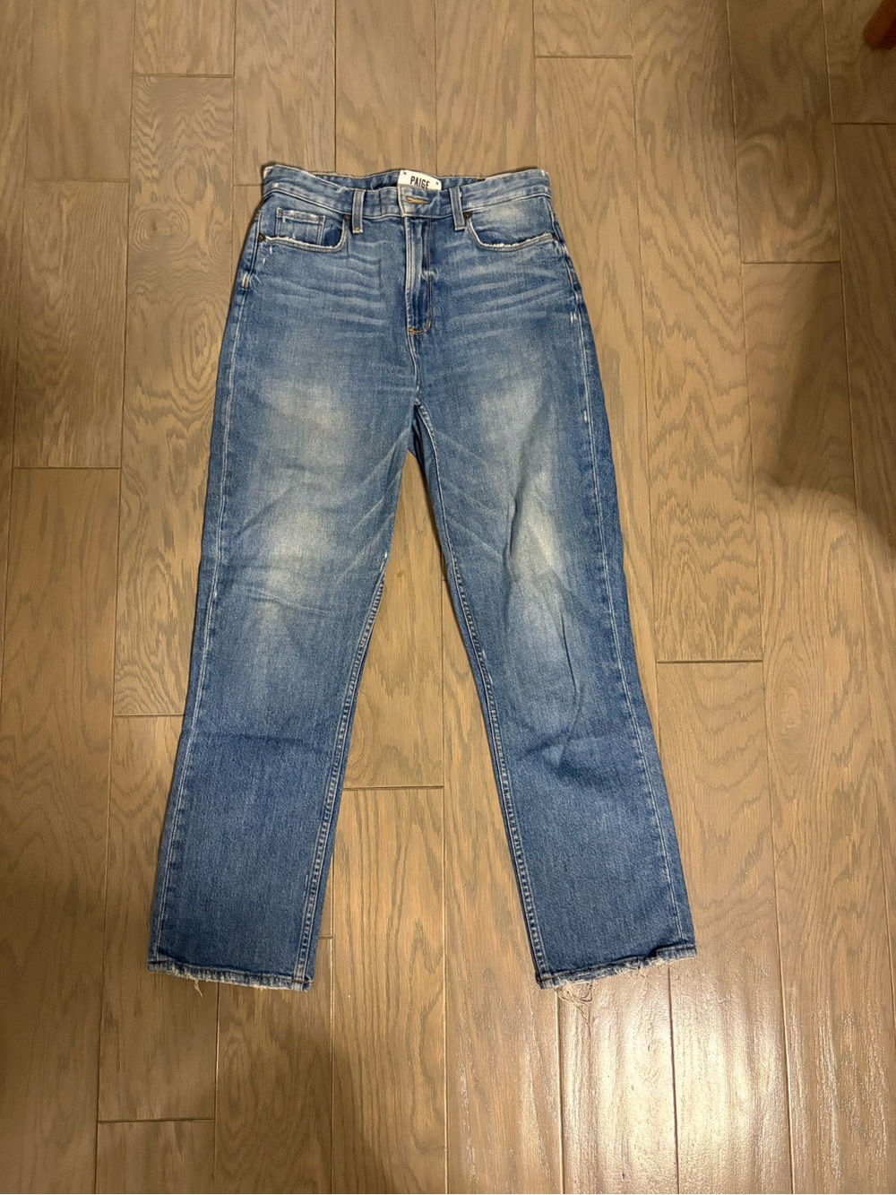PAIGE Straight-Leg / Skinny Women's Jeans in Light Blue Wash